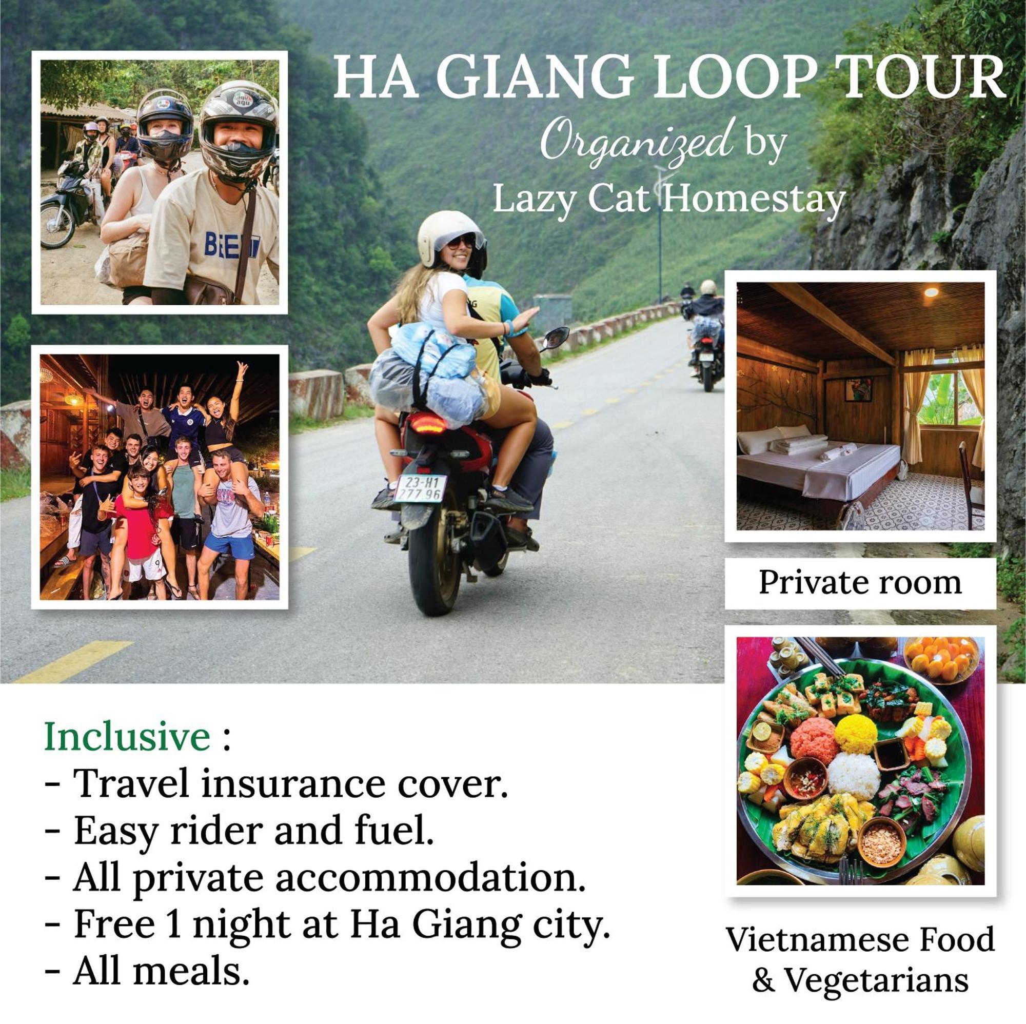 Lazy Cat Homestay - Motorbikes Rental & Tours Hà Giang Eksteriør billede
